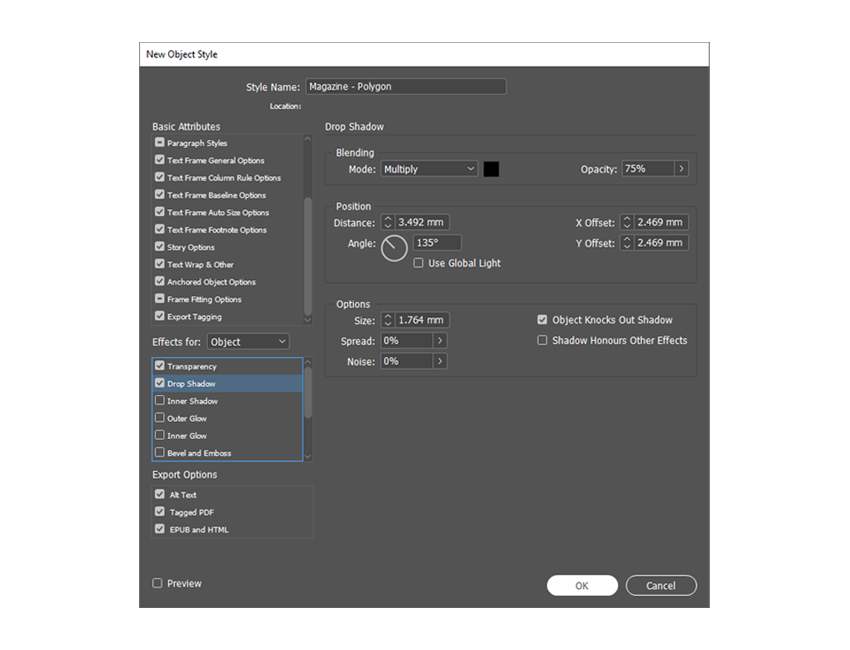 Object Style indesign skills styles