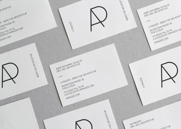 indesign inspiration stationery branding letterhead business card envelope a panzer corporate