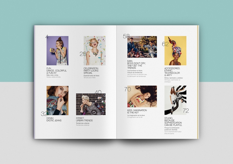catalogue booklet lookbook design layout inspiration marketing desigual catalogue catalog spring summer fashion